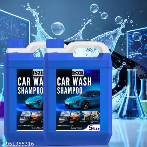 Car Wash 10 L Crystal Glow Car Wash Liquid with Effective Foam Formula and Lasting Shine Protection