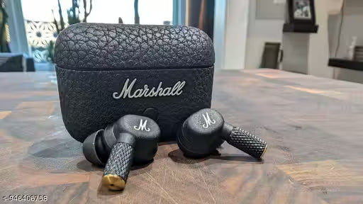 Marshall MOTIF II TWS Earbuds with Active Noise Cancellation (IPX5 Water Resistant, Wireless Charging, Black)