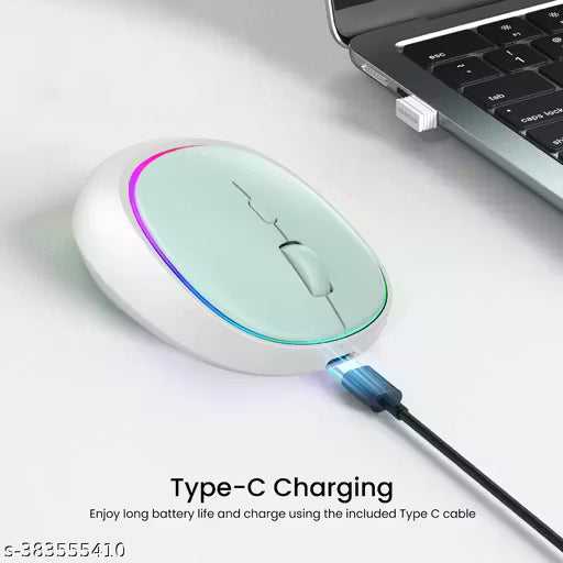 Portronics Toad IV Bluetooth Mouse with 2.4 GHz Wireless (Dual Connectivity), Rechargeable, Connect up to 3 Devices,