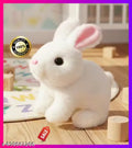 Walking Bunny Toy with Sounds, Jumping Rabbit Wiggling Ears, Twitching Mouth and Nose, Educational Interactive Bunny Rabbit Toy for Baby Kids