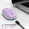 Portronics Toad II Bluetooth Mouse, with Bluetooth 5.0 & 2.4 Ghz Dual Wireless Connectivity, Rechargeable Battery,