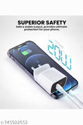 20W Fast Dual USB Wall Charger(White V8 Cable Included) | Dual USB Mobile Charger Adapter | Fast Charging Travel Charger for All Smartphones