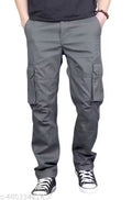 Men's Solid Cargo Pants – Premium Fabric for Maximum Comfort and Long-Lasting Durability