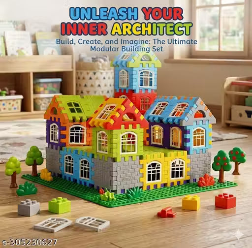 100% Best Quality Gift Blocks Construction Gift Learning Educational Happy House