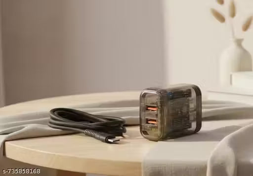 Dual Port 23 Watt Mobile Charger With V8 Datacable