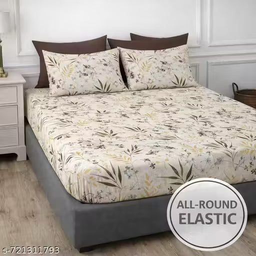Elastic badsheet with 2 pillow cover