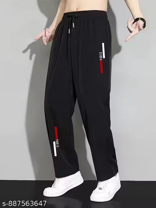 Summer Quick-Drying Outdoor Sports Letter Print Pattern Great Value Straight-Leg Pants