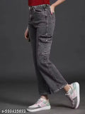 Cargo Style Design Women Jeans