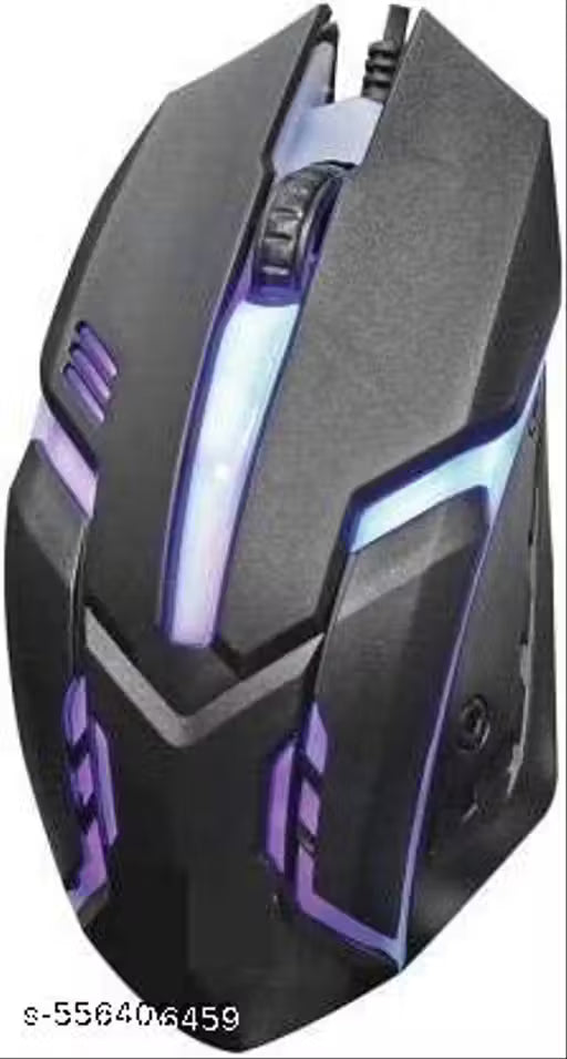 VYAR Laptop/Computer Mouse, USB Mouse, 7 RGB Breathing Colors Wired Optical Gaming Mouse (USB 2.0, Black)