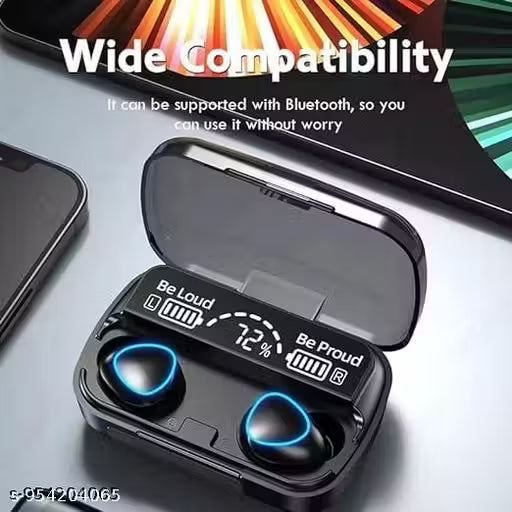M10 TWS 5.3 Large Screen Dual LED Digital Display Touch Bluetooth Headphones Mini Compact Portable Sports Waterproof Stereo in Ear