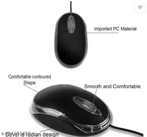 Premium HQ wired Optical Mouse A1 for Laptop and desktop Wired Optical Mouse