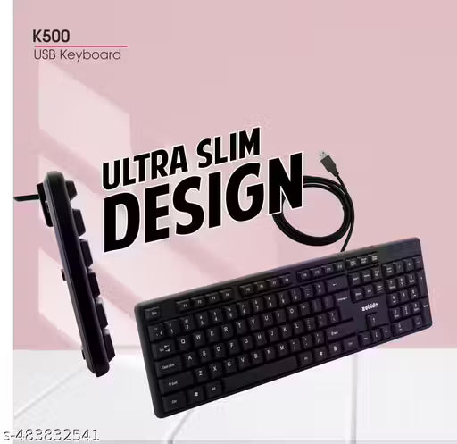 ZEBION K500 Wired USB Desktop Keyboard (Black)