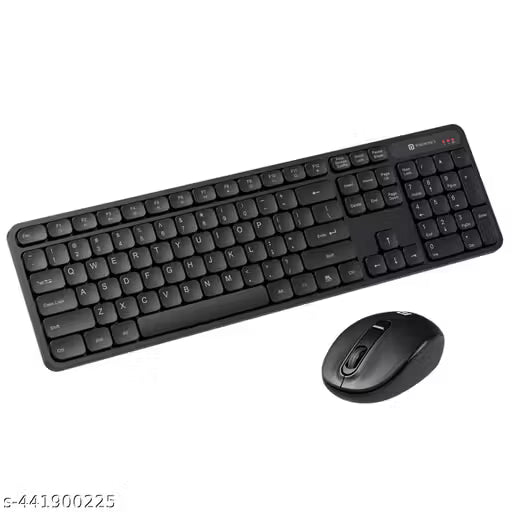 Portronics Key8 Combo Wireless Keyboard and Mouse Set with 2.4 GHz Wireless, Large Keycaps, 104 Keys