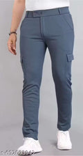 Bronxton stylish track pants with pockets T120 pack of 01 (grey)