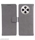 Phoshine Flip Cover for POCO C75 5G, POCO M7 5G, Redmi A4 5G, Redmi 14C 5G - Grey