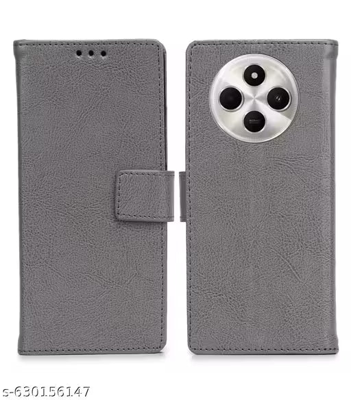 Phoshine Flip Cover for POCO C75 5G, POCO M7 5G, Redmi A4 5G, Redmi 14C 5G - Grey