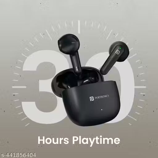 Portronics Harmonics Twins S18 in Ear TWS Earbuds with 30H Playtime, in Built HD Mic, Game/Music Mode, 13mm Dynamic Driver,