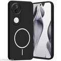 VSJ BACK COVER FOR Vivo V50e WITH MAGSAFFE PRINT WITH 360 DEGREE PROTECTION SHOCK PROOF CASE WITH QUALITY TPU CLOTH INSIDE - BLACK