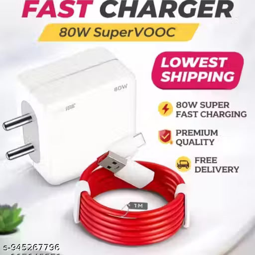 CYD Turbo 80W Fast Charger with Type-C Cable for Android Mobile Phones