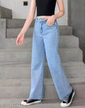 GIRL'S MID RISE ICE WOMEN JEANS