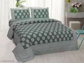 ADELIA 300 TC COTTON BEDSHEET DOUBLE KING SIZE BEDSHEET COTTON BEDSHEET WITH PRINTED PILLOW COVERS