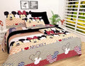 YOGINI Designer Printed King Size Bedsheet with 2 Pillow Cover for Bedroom/Livingroom (Multicolor)