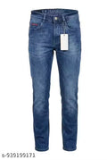 Men's Slim Fit Jeans | Mid Rise | Stretchable Fabric | Jeans for Men | Dark Blue