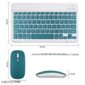 Wireless Bluetooth Keyboard and Mouse Combo, Multicolour Portable Slim Compact Ergonomic Rechargeable Kit for Phone iPad Laptop Android, 150+ Hours Battery Life, 1 Pack